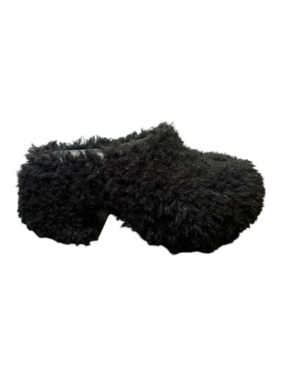 CROCS Shoes - CROCS Black Siren Shaggy Faux Fur Clogs